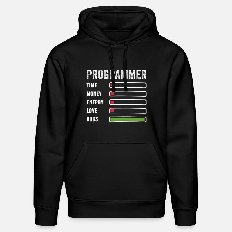 Developer Humor Programmer Coder - Stanley/Stella DRUMMER Unisex Organic Hoodie - black
