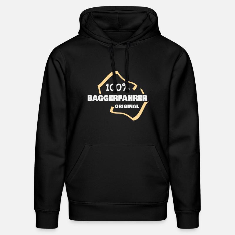 Baggerfahrer - Stanley/Stella Unisex Bio-Hoodie DRUMMER - Schwarz