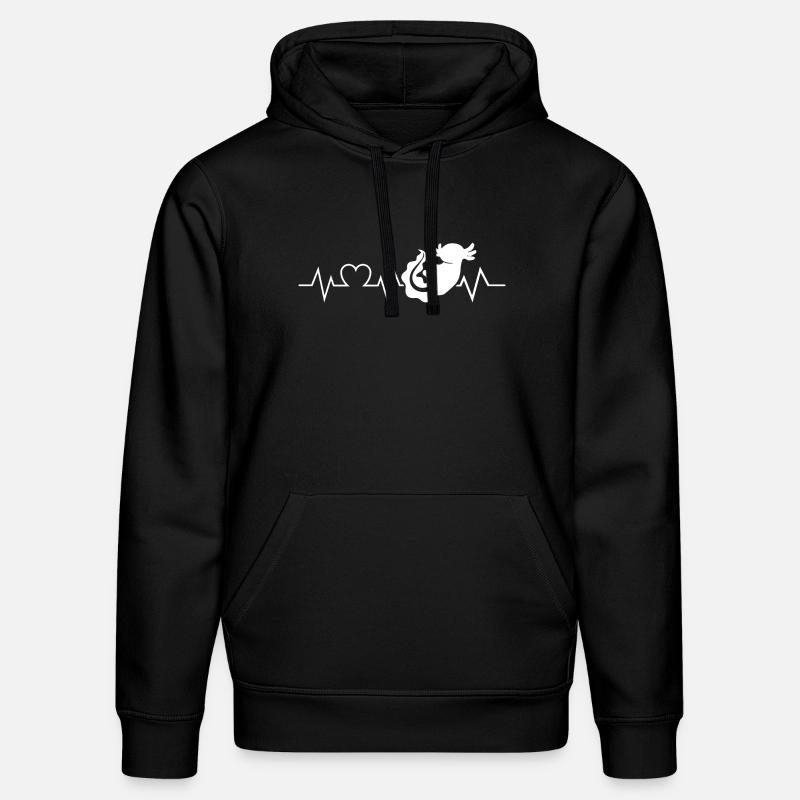 Battement de cœur Axolotl - Sweat à capuche bio DRUMMER Stanley/Stella Unisexe - noir