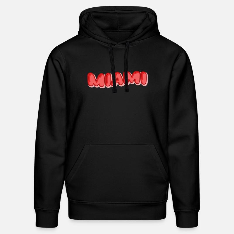 Urlaub Miami - Stanley/Stella Unisex Bio-Hoodie DRUMMER - Schwarz