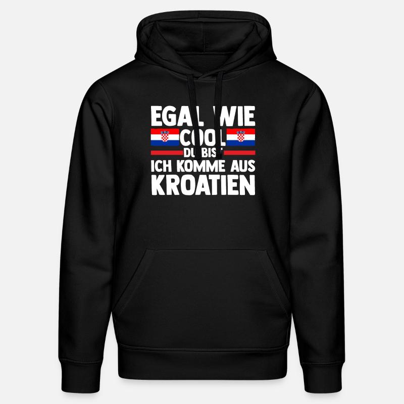 Croate Croate Croatie - Sweat à capuche bio DRUMMER Stanley/Stella Unisexe - noir