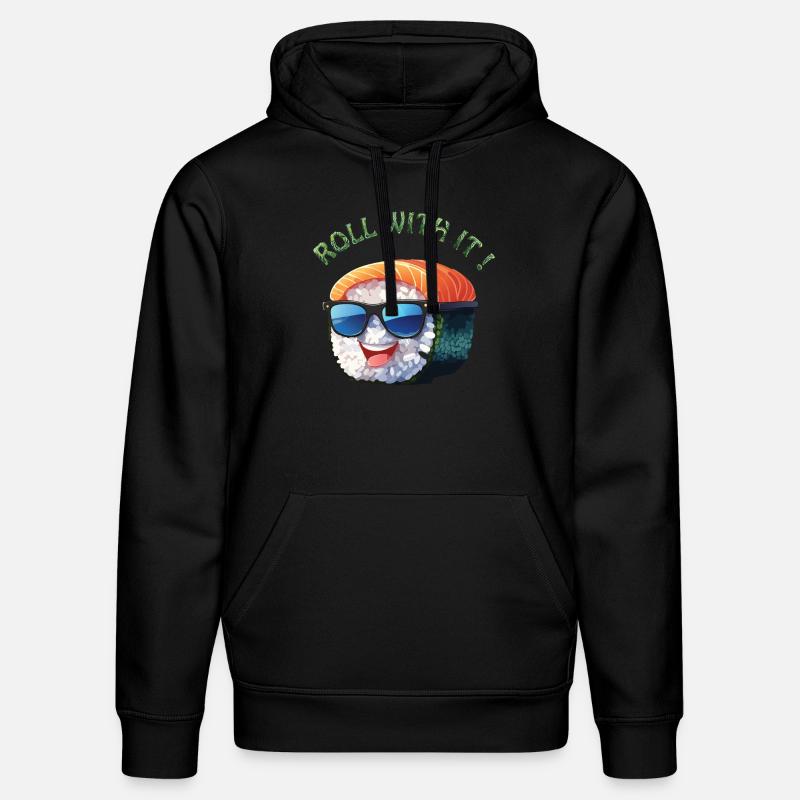 Roll with it ! - Sweat à capuche bio DRUMMER Stanley/Stella Unisexe - noir