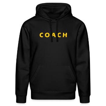 COACH - Sweat à capuche bio DRUMMER Stanley/Stella Unisexe - noir - Devant - Marisol (170cm) & Nik (191cm)