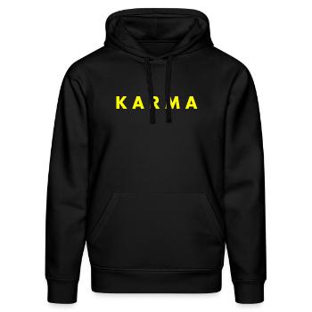 Karma - Sweat à capuche bio DRUMMER Stanley/Stella Unisexe - noir - Devant - Marisol (170cm) & Nik (191cm)