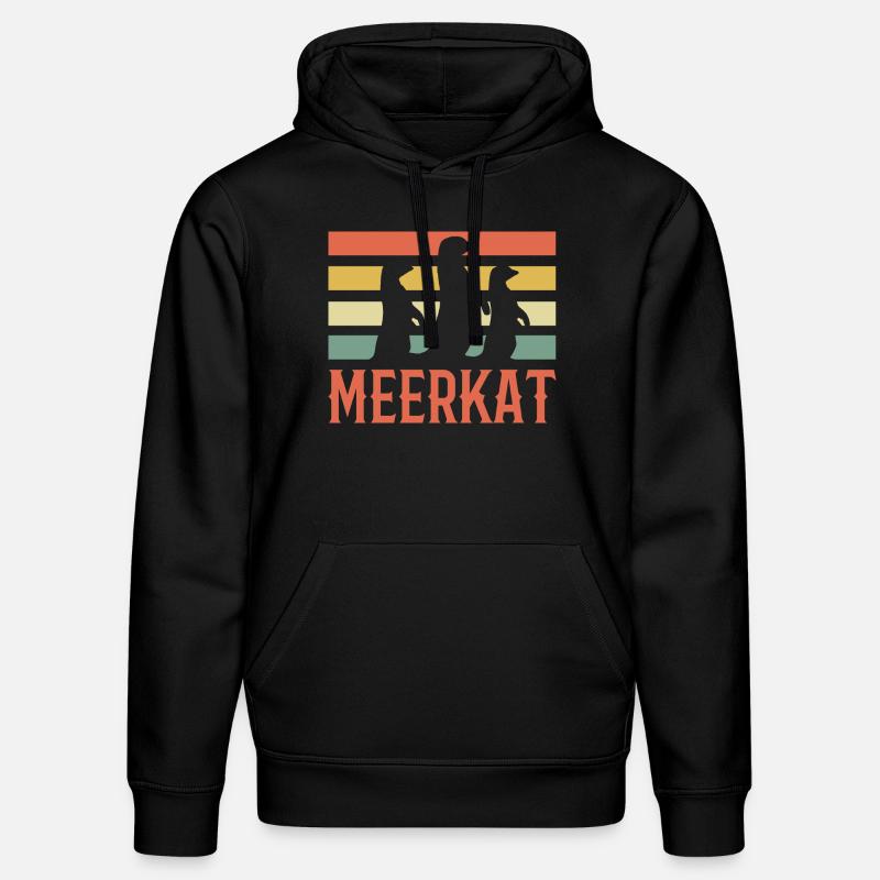 Erdmännchen - Stanley/Stella Unisex Bio-Hoodie DRUMMER  - Schwarz