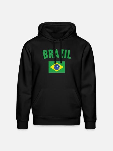 Drapeau du Brésil - Sweat à capuche bio DRUMMER Stanley/Stella Unisexe - noir
