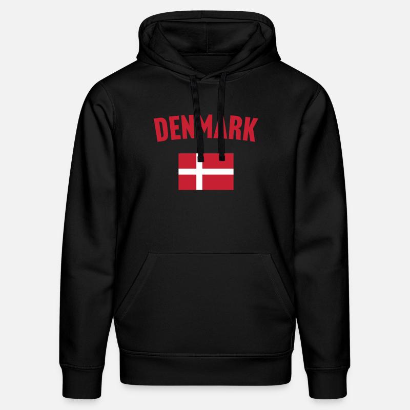 Drapeau du Danemark - Sweat à capuche bio DRUMMER Stanley/Stella Unisexe - noir