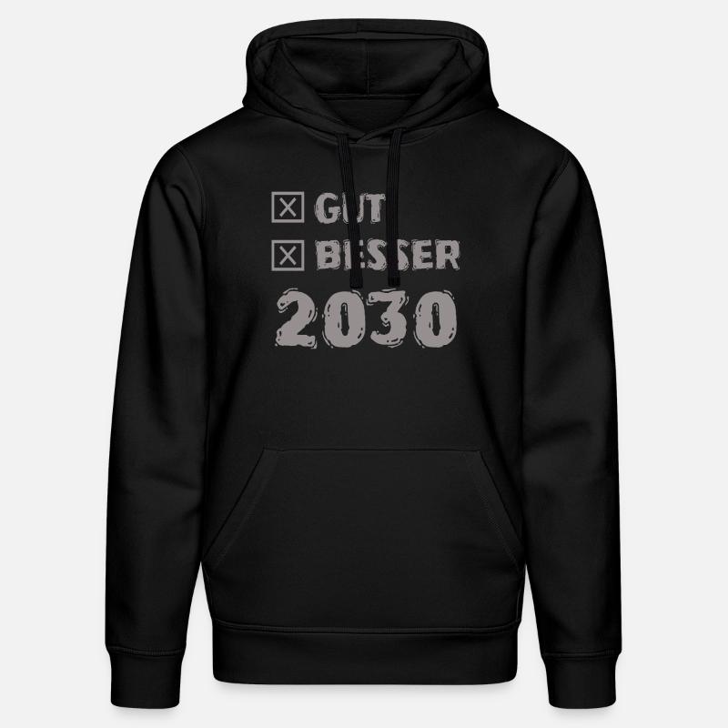 Année 2030 - Sweat à capuche bio DRUMMER Stanley/Stella Unisexe - noir