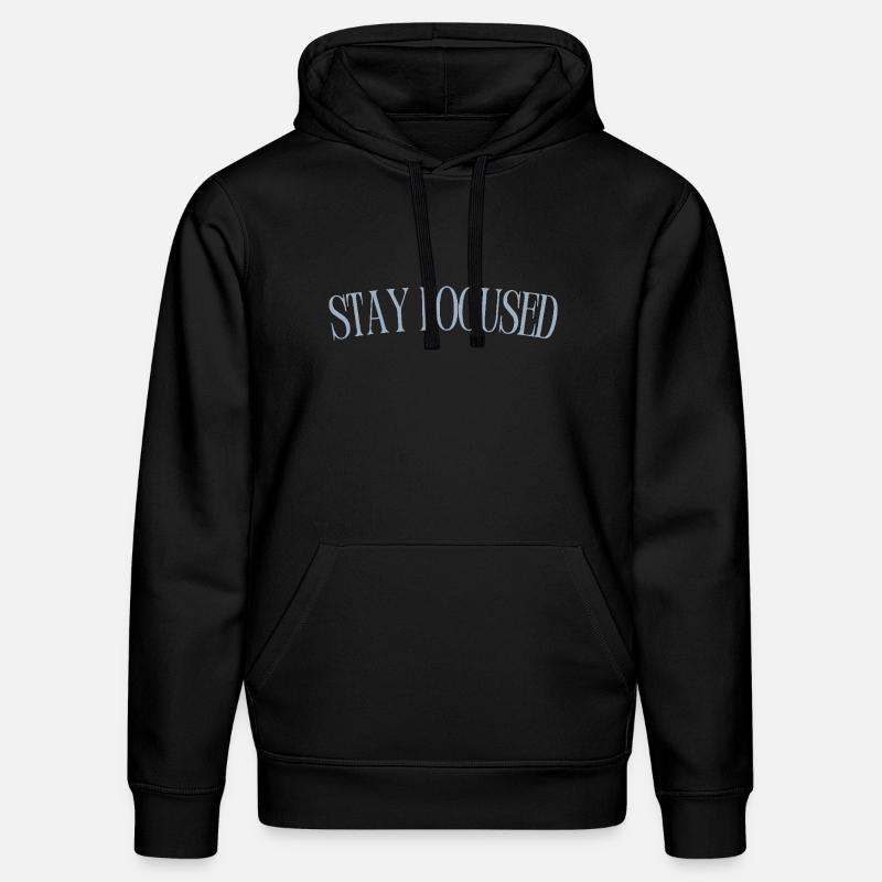 Restez concentré - Sweat à capuche bio DRUMMER Stanley/Stella Unisexe - noir