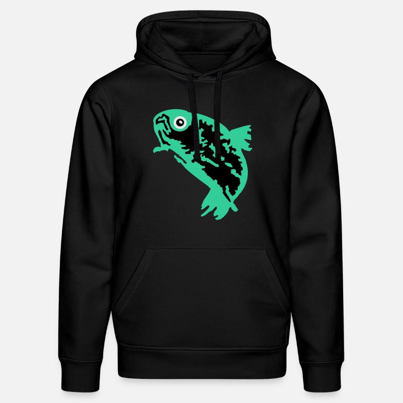 truite (3c) - Sweat à capuche bio DRUMMER Stanley/Stella Unisexe - noir