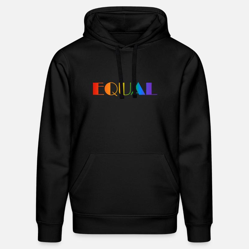 TEXTE ARC-EN-CIEL ÉGAL - Sweat à capuche bio DRUMMER Stanley/Stella Unisexe - noir