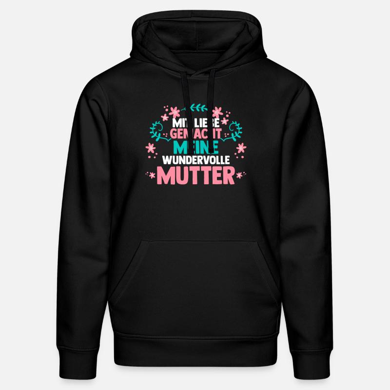 Mutter Mama - Stanley/Stella Unisex Bio-Hoodie DRUMMER  - Schwarz