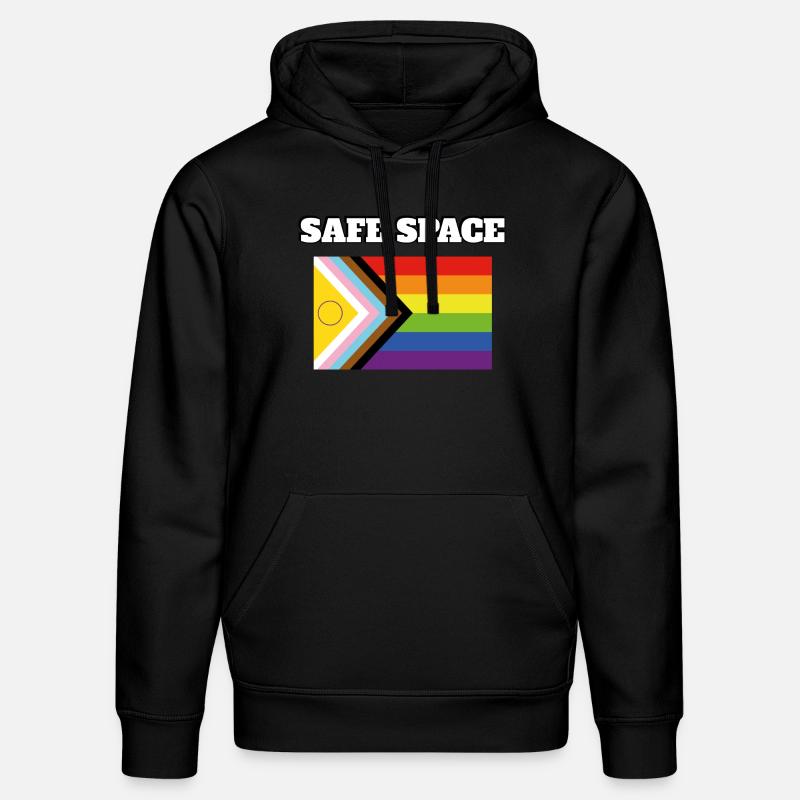 Inclusive Pride Pride SAFE SPACE - Stanley/Stella DRUMMER Unisex Organic Hoodie - black
