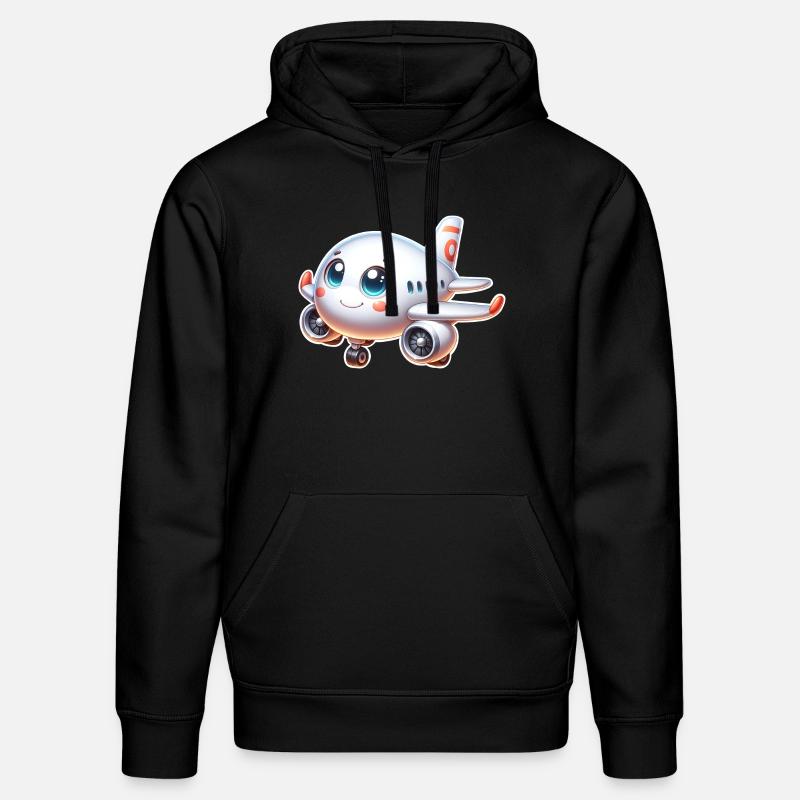 Flugzeug - Stanley/Stella Unisex Bio-Hoodie DRUMMER  - Schwarz