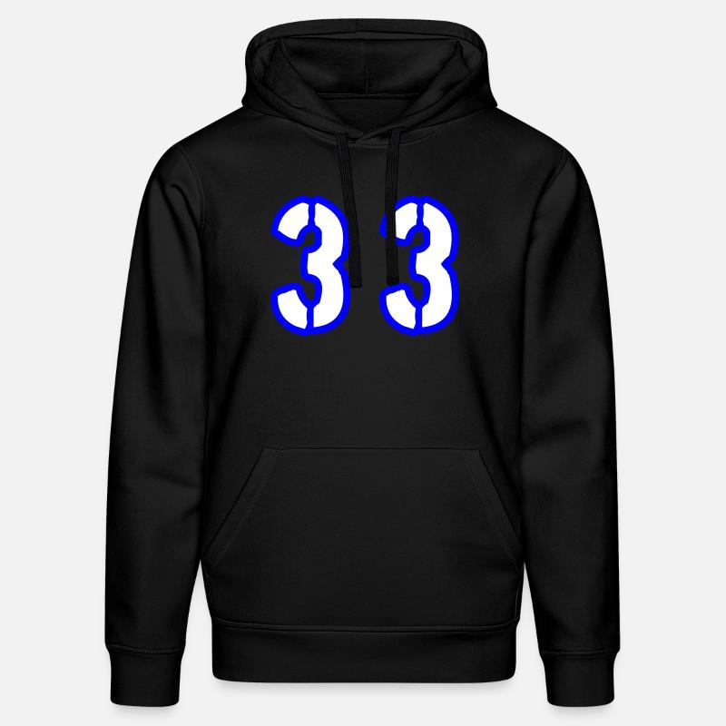 33 Symbole numérique - Sweat à capuche bio DRUMMER Stanley/Stella Unisexe - noir