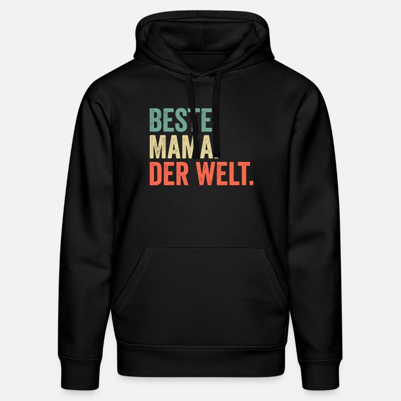 Meilleure maman du monde - Sweat à capuche bio DRUMMER Stanley/Stella Unisexe - noir
