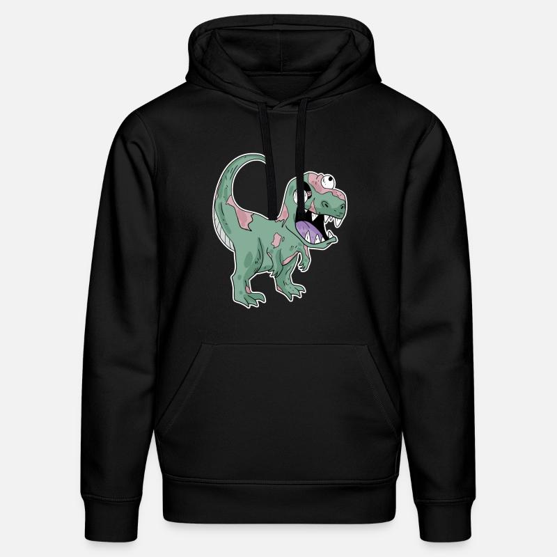 Dinosaure Zombie Effrayant - Sweat à capuche bio DRUMMER Stanley/Stella Unisexe - noir