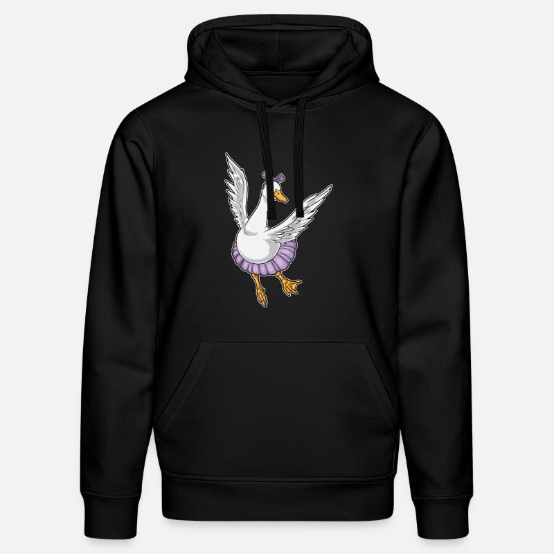 Duck Ballerina Ballet Dance - Stanley/Stella DRUMMER Unisex Organic Hoodie - black