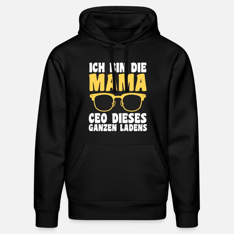 Mutter Team Mama - Stanley/Stella Unisex Bio-Hoodie DRUMMER - Schwarz
