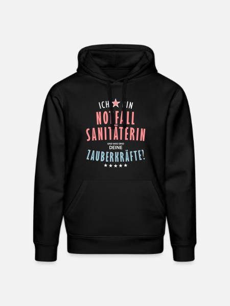 Notfallsanitäterin Beruf - Geschenk - Stanley/Stella Unisex Bio-Hoodie DRUMMER  - Schwarz