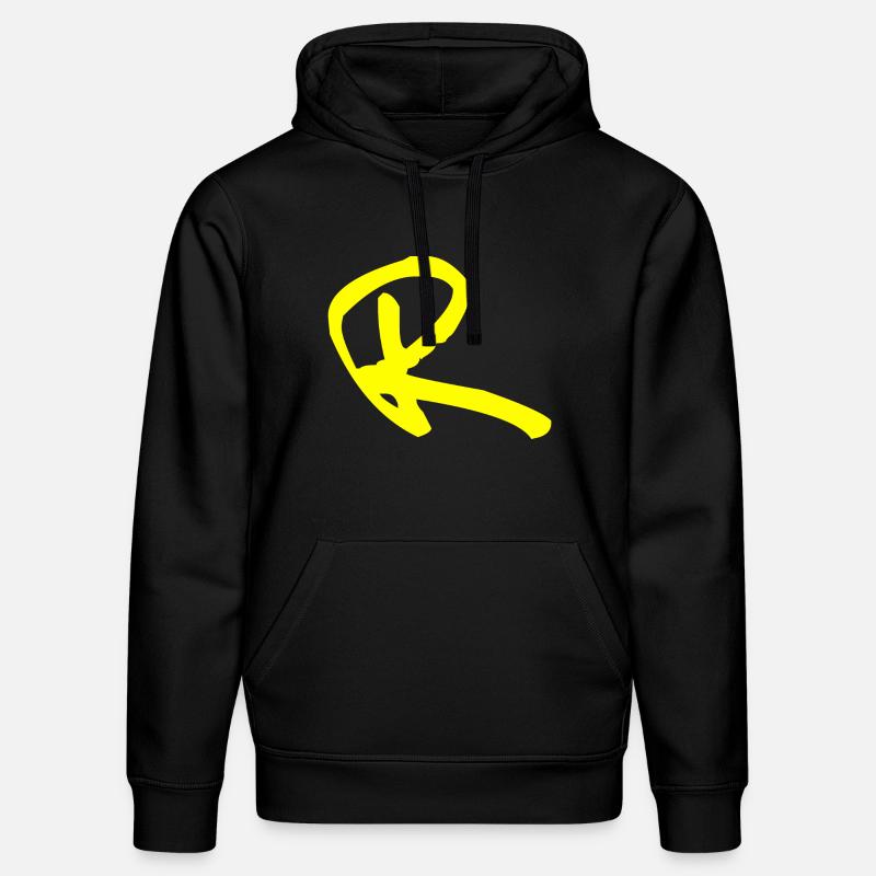 Buchstabe R - Stanley/Stella Unisex Bio-Hoodie DRUMMER  - Schwarz