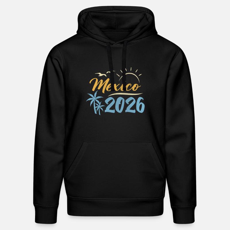 Mexique 2026 - Sweat à capuche bio DRUMMER Stanley/Stella Unisexe - noir