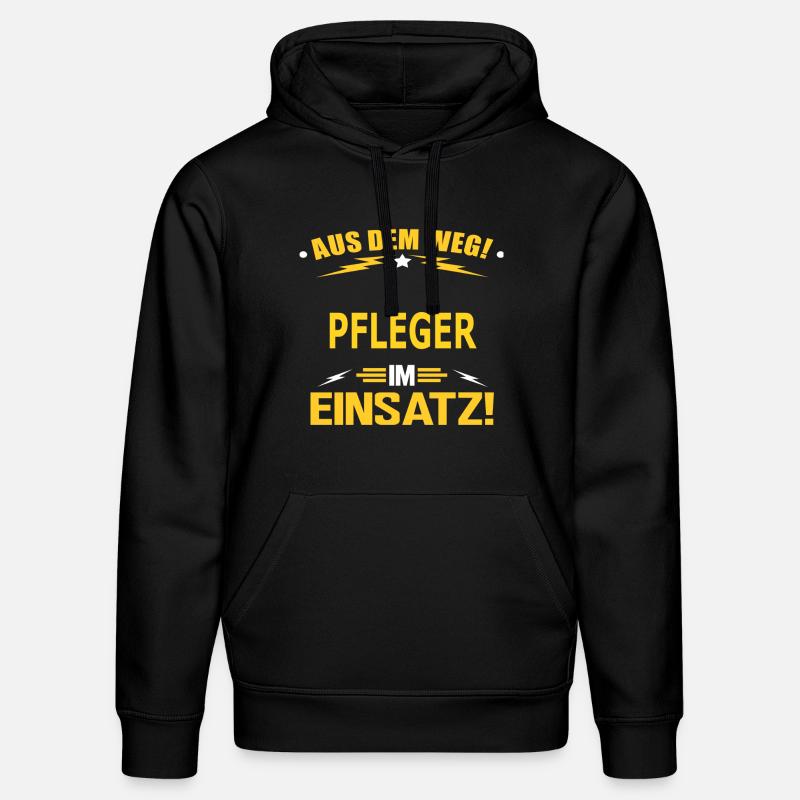 PFLEGER - Stanley/Stella Unisex Bio-Hoodie DRUMMER - Schwarz