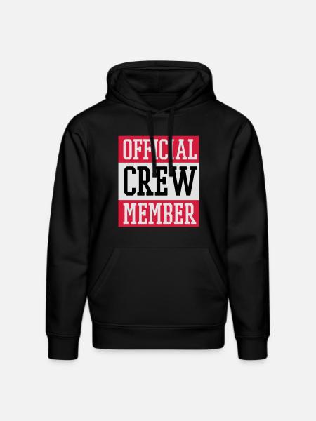 Official Crew Member - Stanley/Stella Unisex Bio-Hoodie DRUMMER - Schwarz