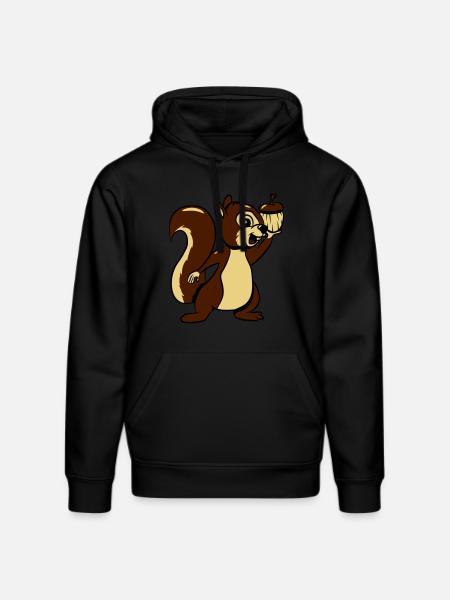 Eichhörmchen futter freude lieb - Stanley/Stella Unisex Bio-Hoodie DRUMMER - Schwarz