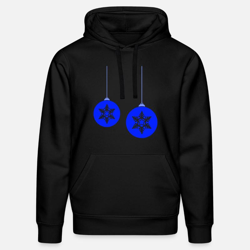 Weihnachtskugeln Stern - Stanley/Stella Unisex Bio-Hoodie DRUMMER  - Schwarz