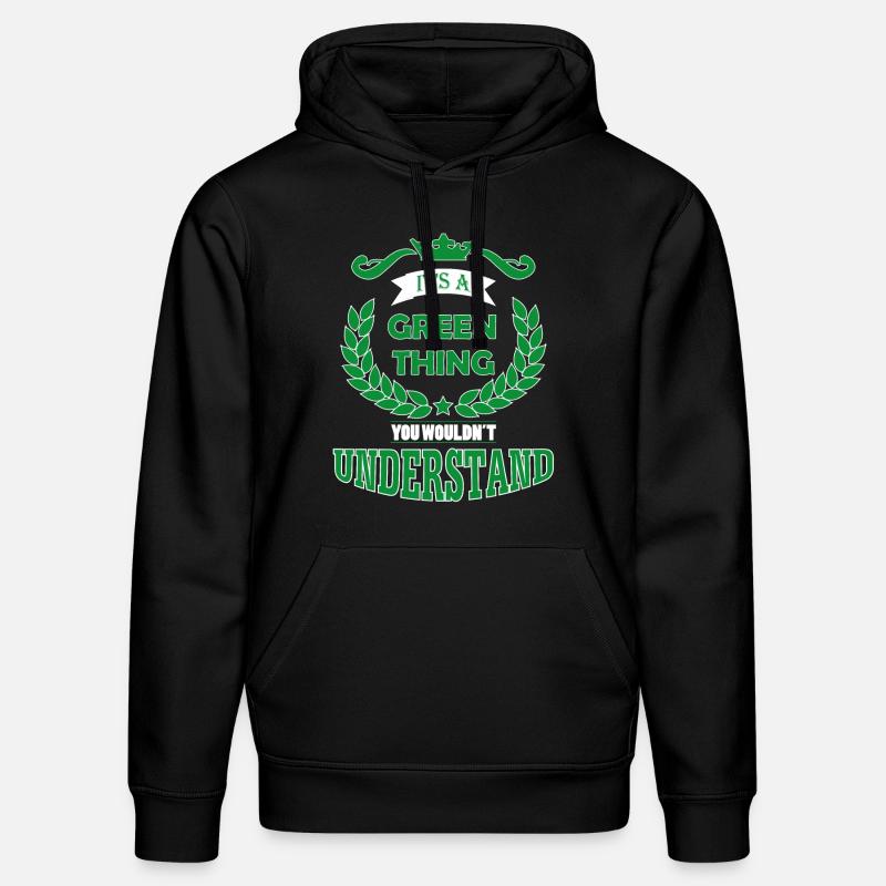 its a green thing - Stanley/Stella Unisex Bio-Hoodie DRUMMER  - Schwarz