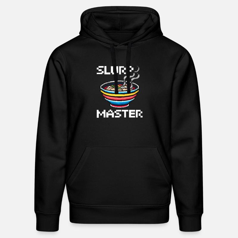 Pixel-Art-Ramen - Stanley/Stella Unisex Bio-Hoodie DRUMMER  - Schwarz