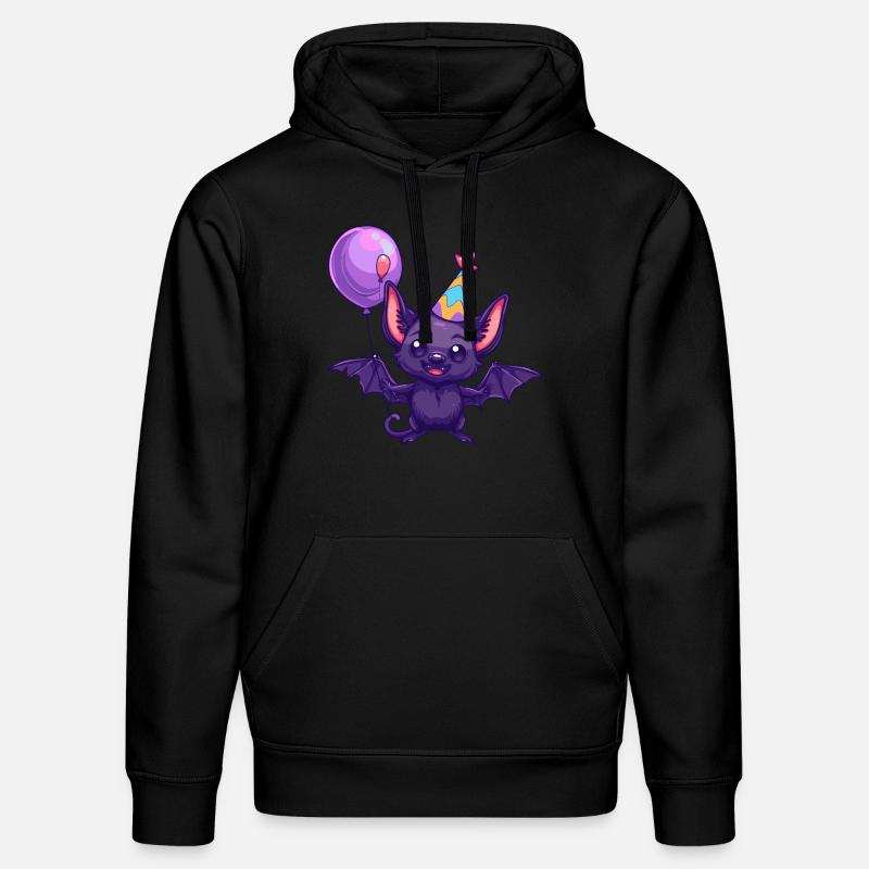 Chauve-souris Anniversaire Bébé - Sweat à capuche bio DRUMMER Stanley/Stella Unisexe - noir