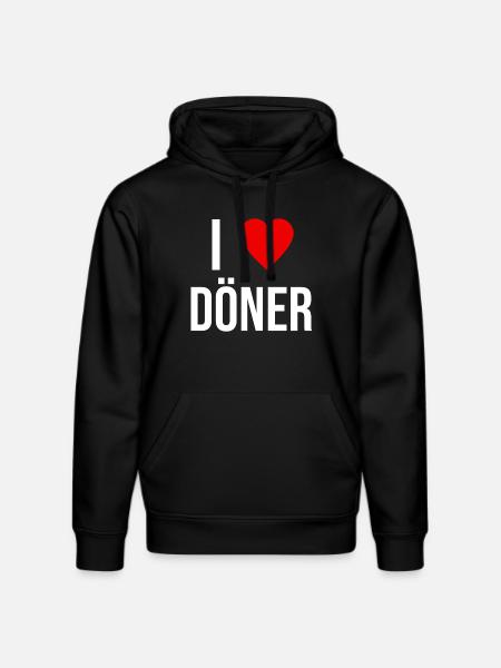 ME ENCANTA EL KEBAB - Sudadera con capucha ecológica unisex DRUMMER de Stanley/Stella - negro