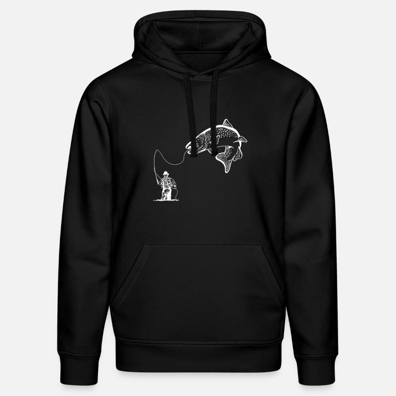 Pêcheurs à la ligne - Sweat à capuche bio DRUMMER Stanley/Stella Unisexe - noir