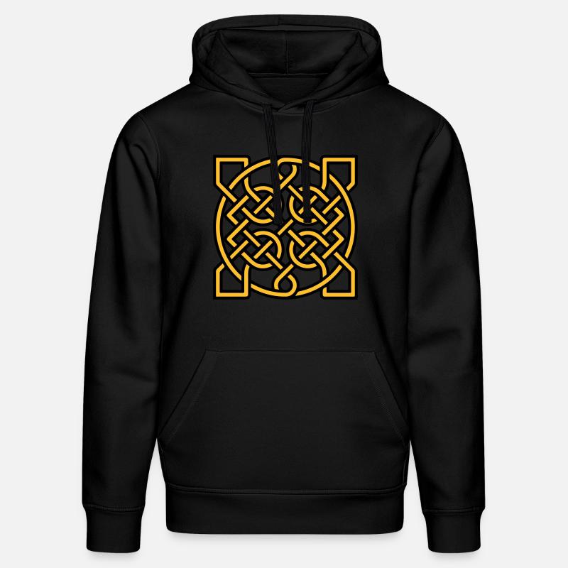Knot pattern Motif de noeud - Sweat à capuche bio DRUMMER Stanley/Stella Unisexe - noir