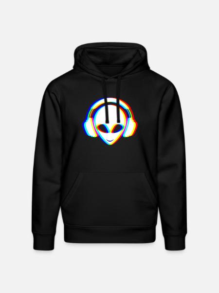 EDM - Electronic Dance Music - Alien - Stanley/Stella Unisex Bio-Hoodie DRUMMER  - Schwarz