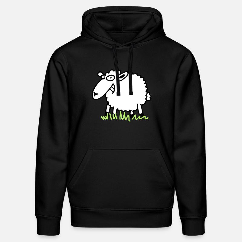 Grinsendes Schaf - Stanley/Stella Unisex Bio-Hoodie DRUMMER  - Schwarz