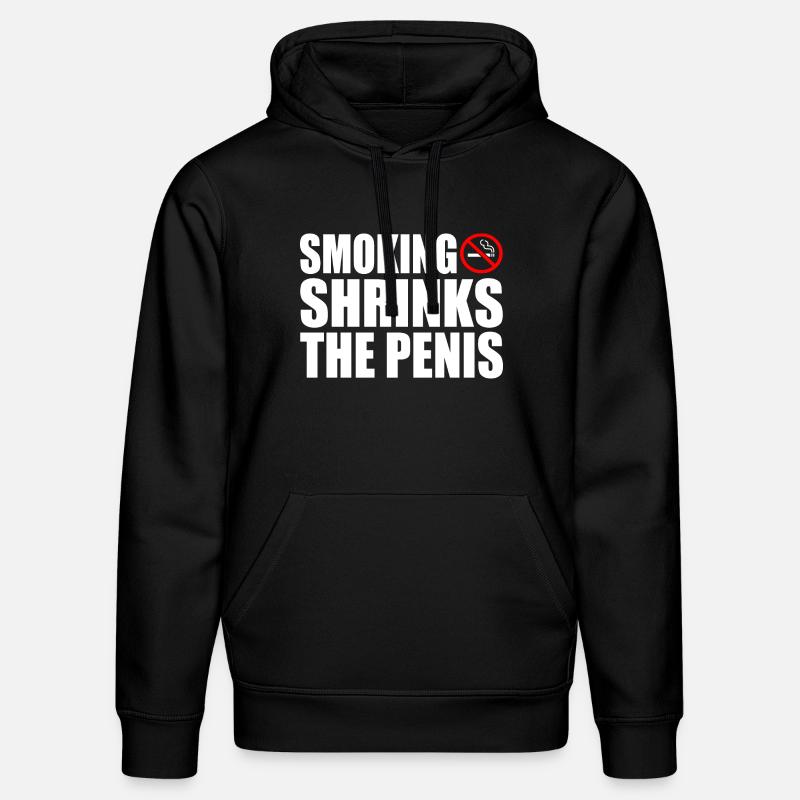 Smoking shrinks the penis - Sweat à capuche bio DRUMMER Stanley/Stella Unisexe - noir