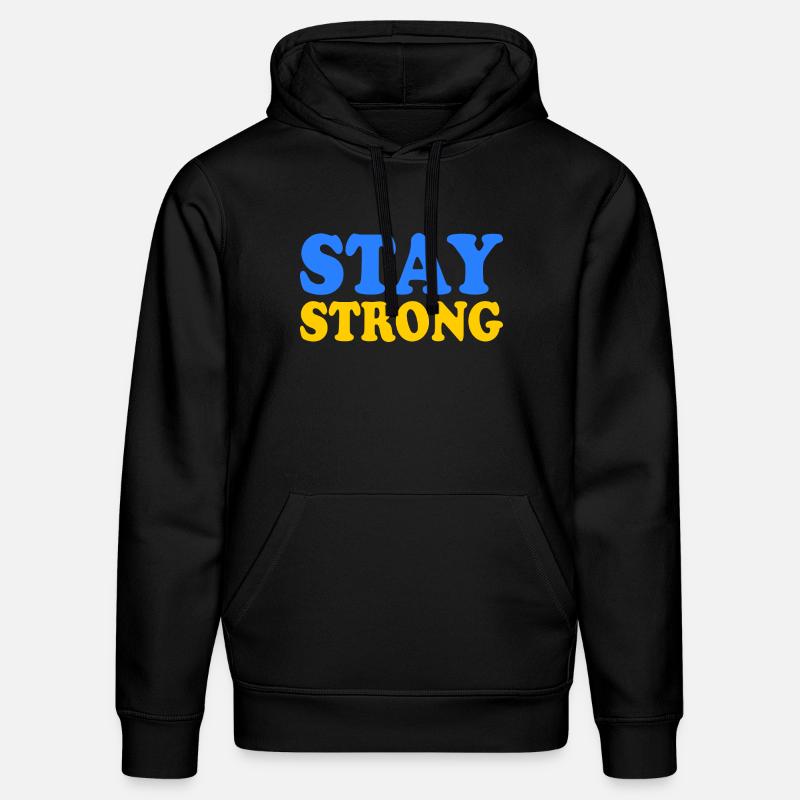Stay strong - Sweat à capuche bio DRUMMER Stanley/Stella Unisexe - noir