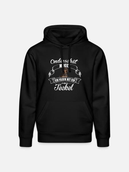 dachshund - Stanley/Stella DRUMMER Unisex Organic Hoodie - black