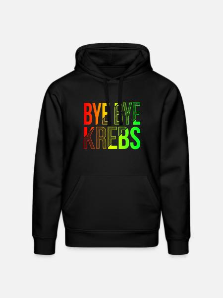 Bye Bye Kreps Rainbow Design - Stanley/Stella DRUMMER Unisex Organic Hoodie - black