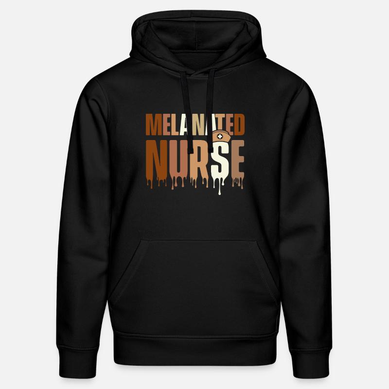 Infirmière mélanée – HBCU Melanin Pride - Sweat à capuche bio DRUMMER Stanley/Stella Unisexe - noir