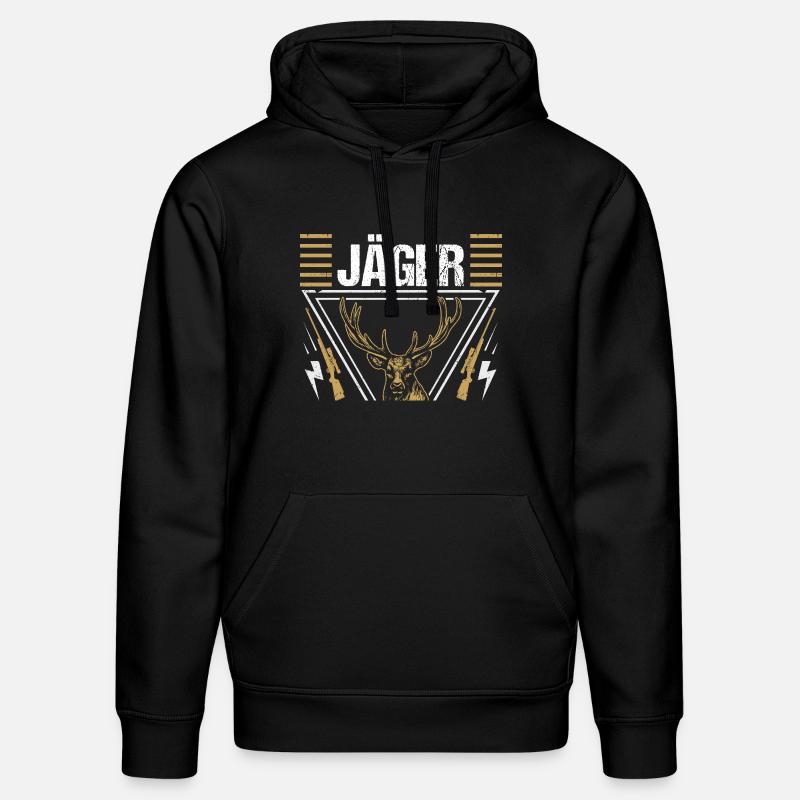 Chasse Chasse Chasseurs Chasseurs - Sweat à capuche bio DRUMMER Stanley/Stella Unisexe - noir