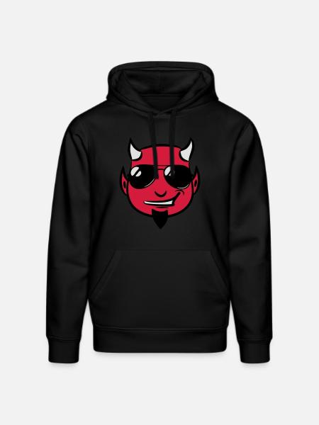 Devil deceitful goatee sunglasses - Stanley/Stella DRUMMER Unisex Organic Hoodie - black
