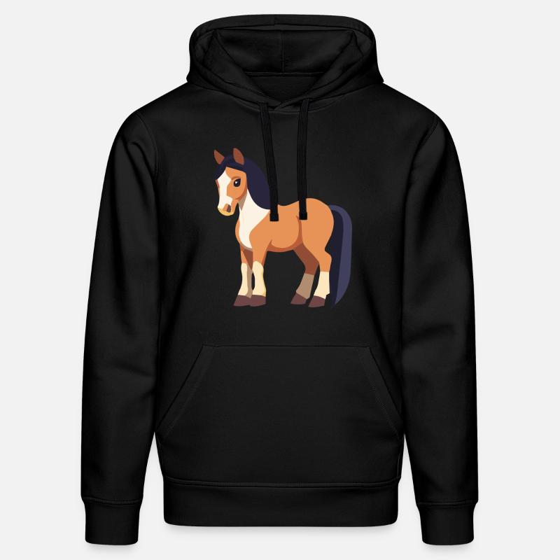 Cheval mignon - Sweat à capuche bio DRUMMER Stanley/Stella Unisexe - noir