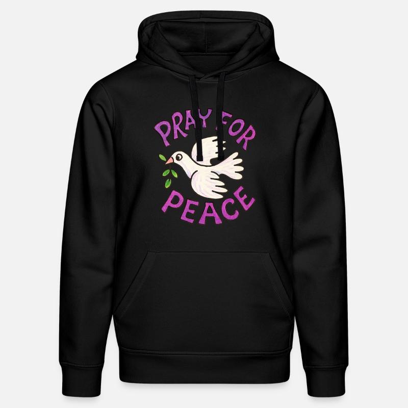 Priez pour la paix - Sweat à capuche bio DRUMMER Stanley/Stella Unisexe - noir