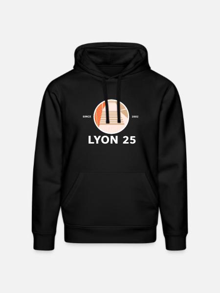 Legendäre Lyon 25 Treppe - Stanley/Stella Unisex Bio-Hoodie DRUMMER - Schwarz