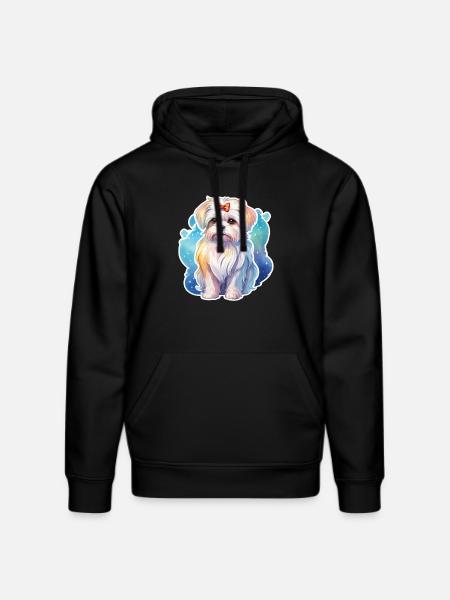 Malteser Wasserfarben - Stanley/Stella Unisex Bio-Hoodie DRUMMER - Schwarz