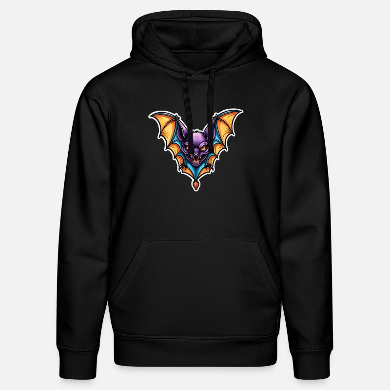 Chauve-souris Neo Traditionnel - Sweat à capuche bio DRUMMER Stanley/Stella Unisexe - noir
